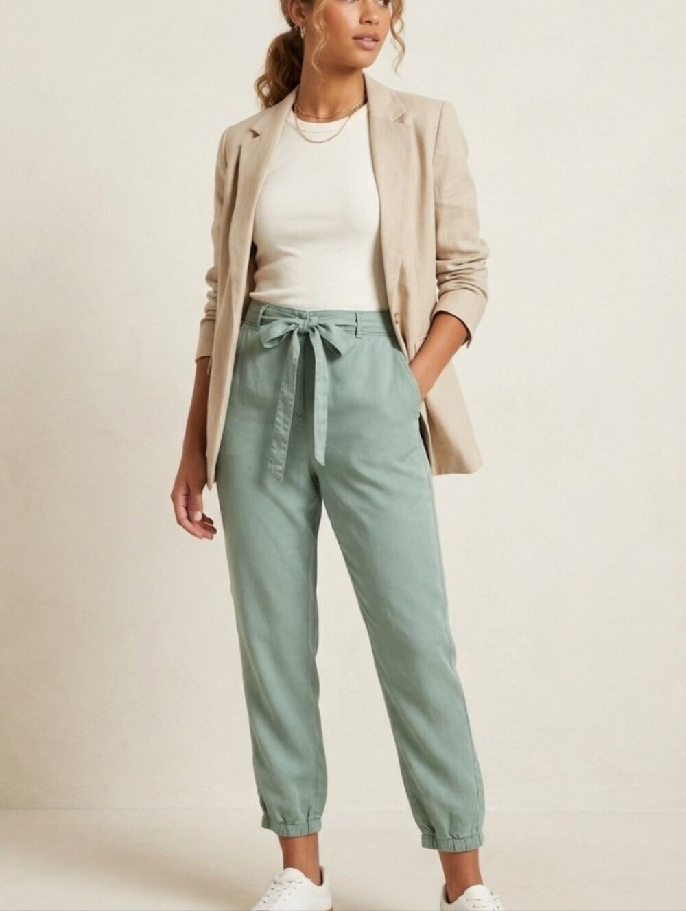 NWT Sanctuary Tie Tunnel Jogger Relaxed Pants - Green